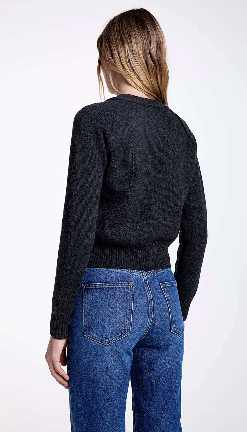 Cashmere Cropped V-Neck Cardi sold by Smythe product image thumbnail 2