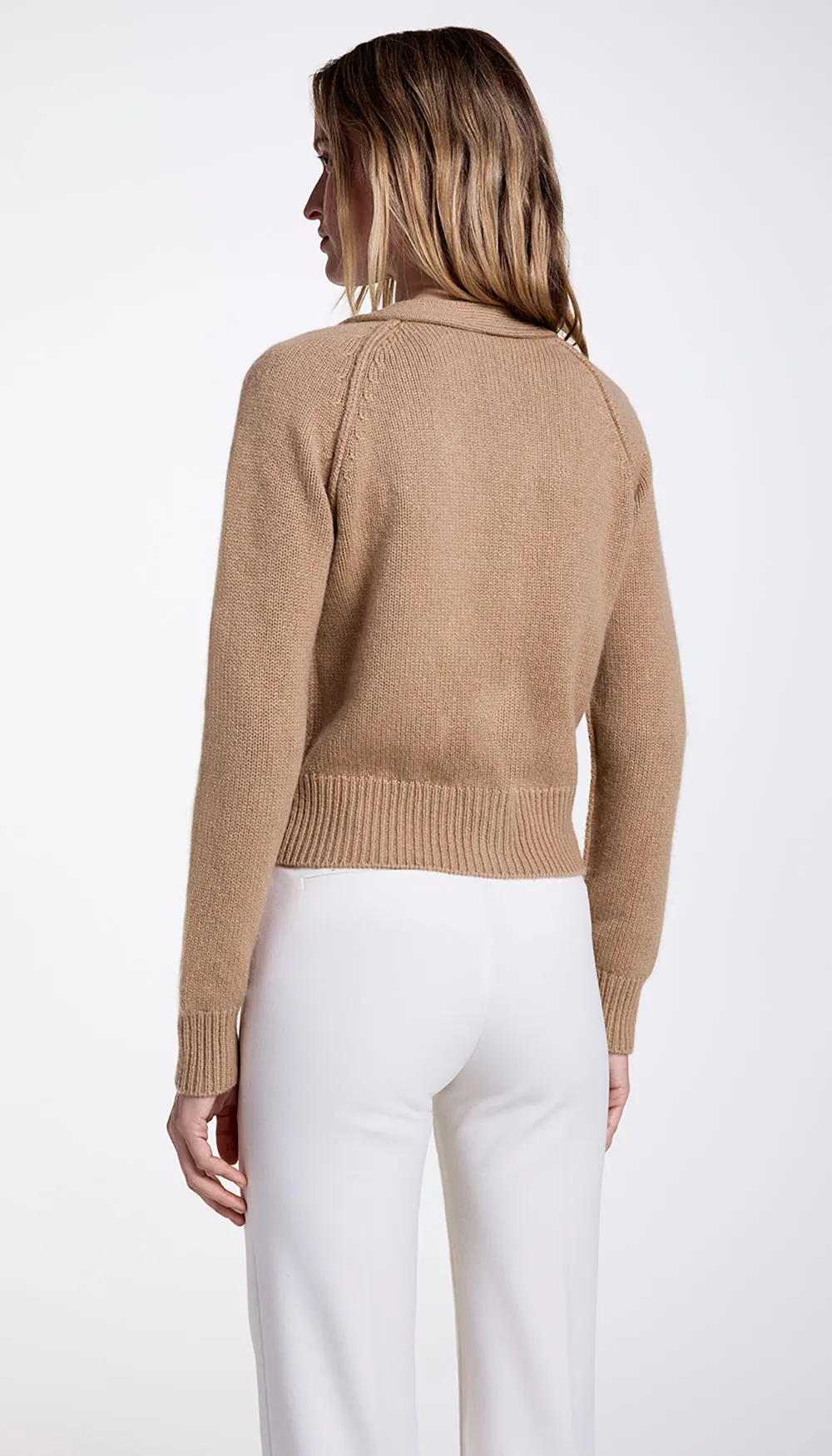 Cashmere Cropped V-Neck Cardi sold by Smythe product image thumbnail 2