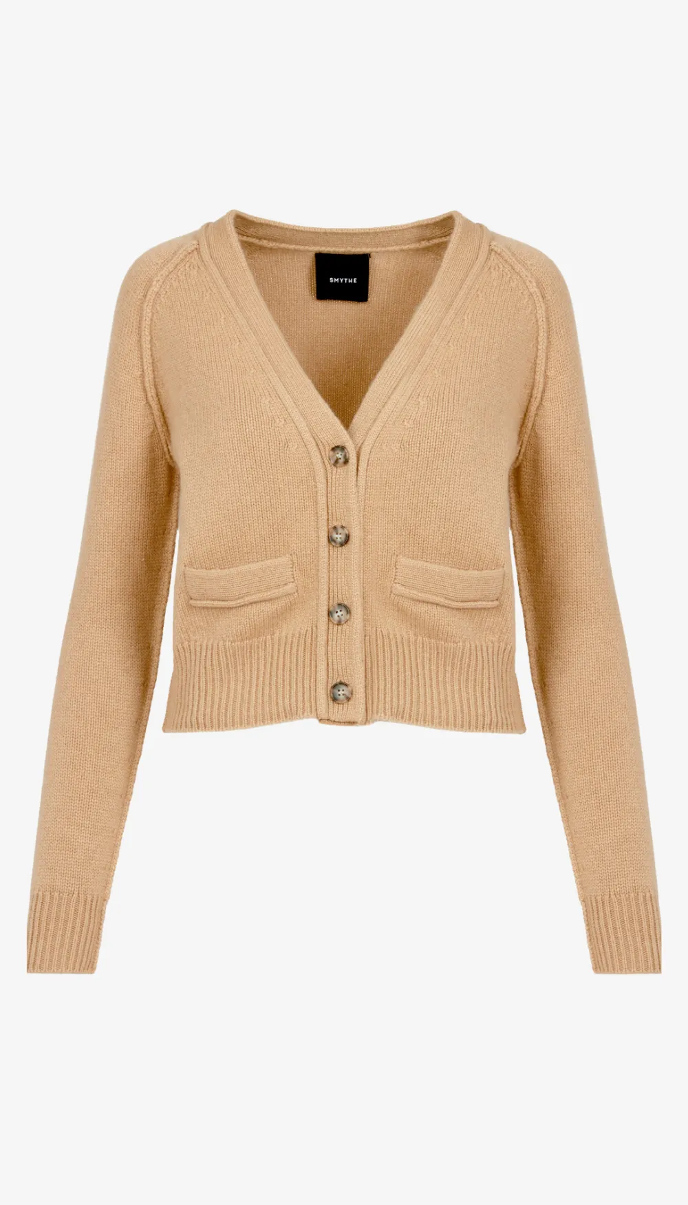 Cashmere Cropped V-Neck Cardi sold by Smythe product image thumbnail 3