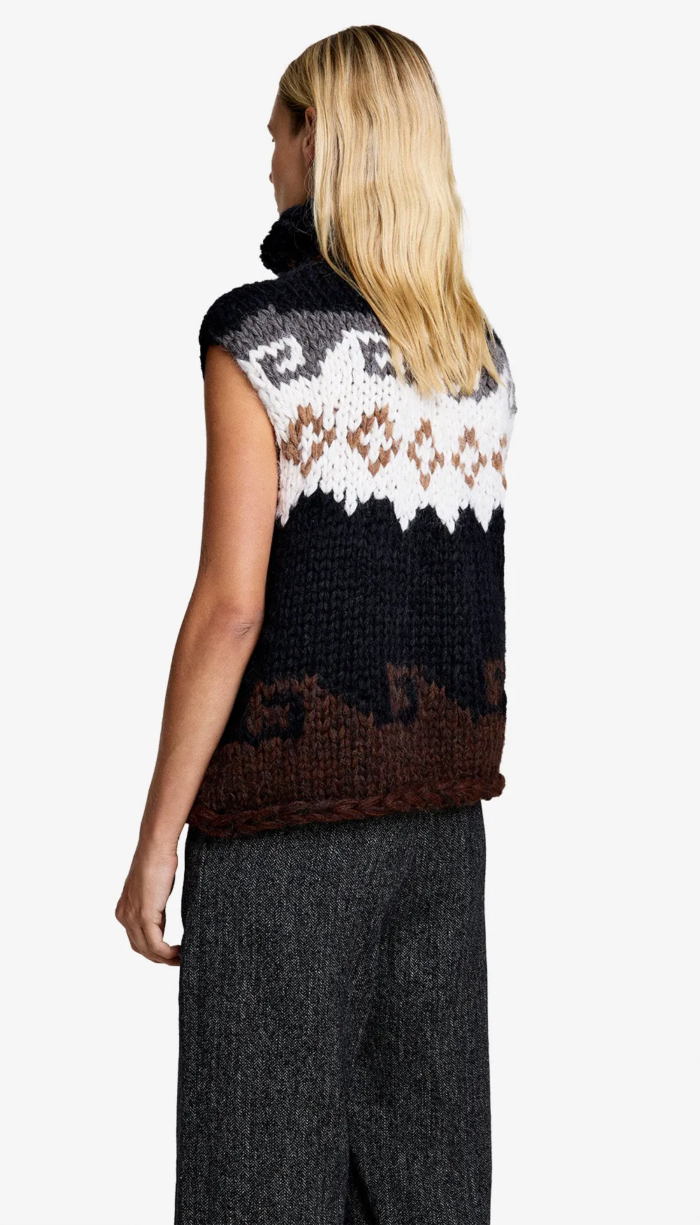 Handknit Sleeveless Turtleneck sold by Smythe product image thumbnail 2