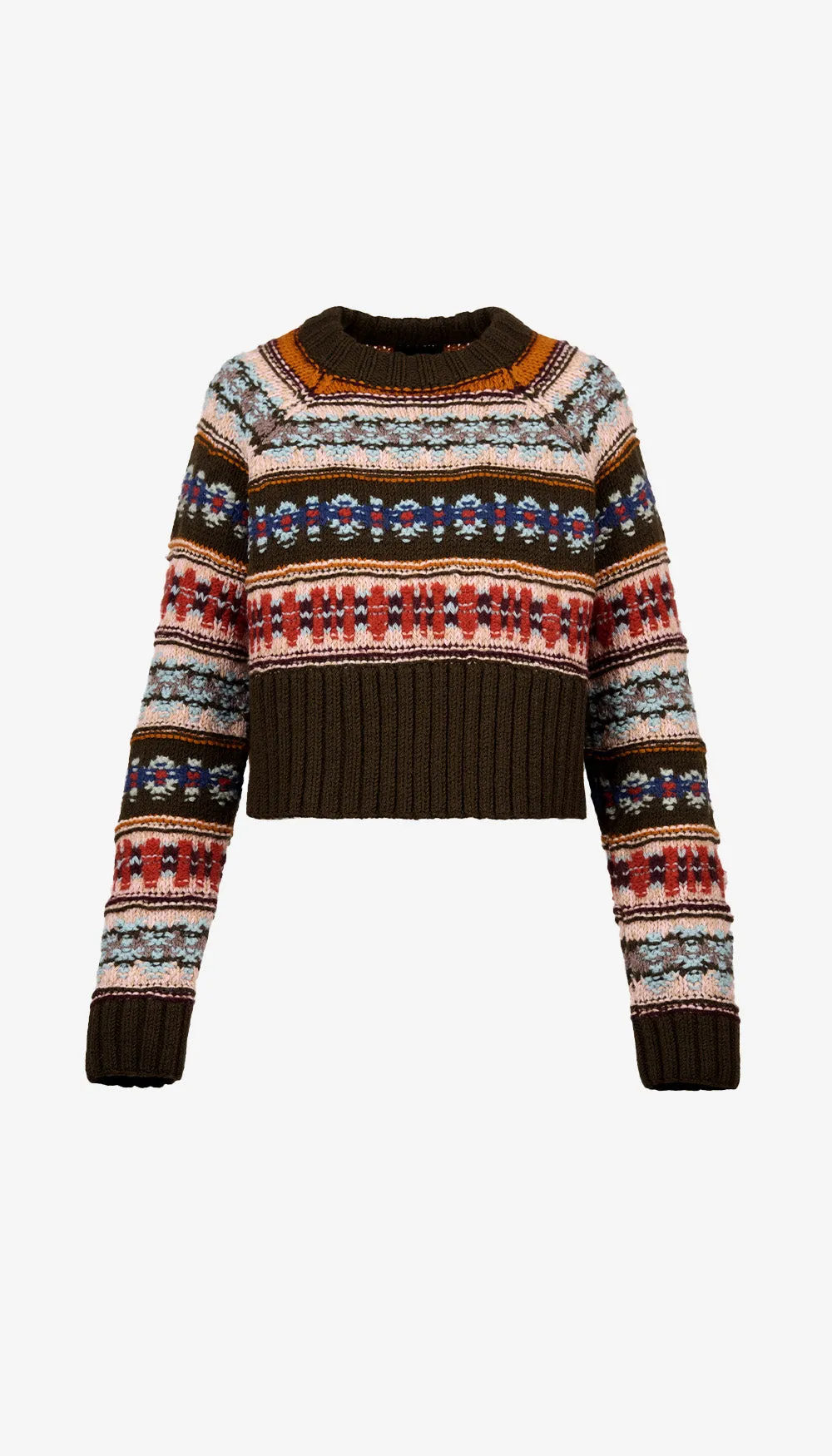 Handknit Cropped Crewneck Sweater sold by Smythe product image thumbnail 3