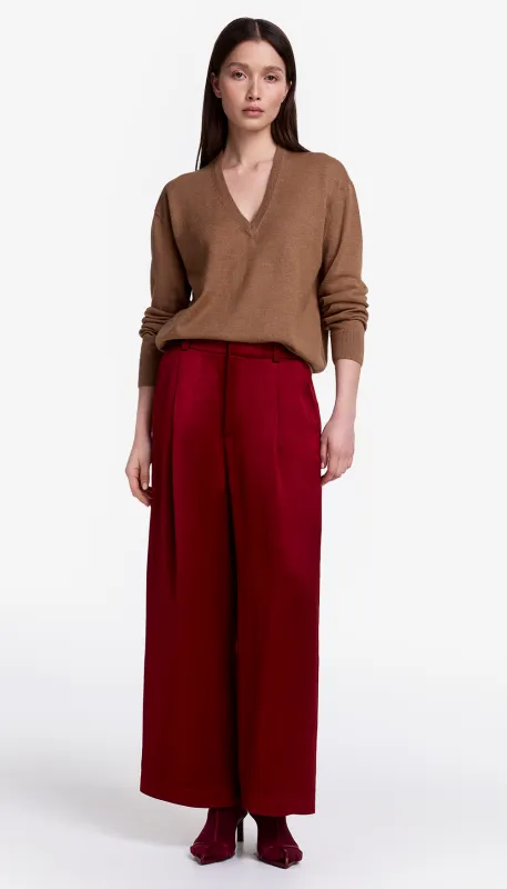 Cropped Pleated Trouser sold by Smythe
