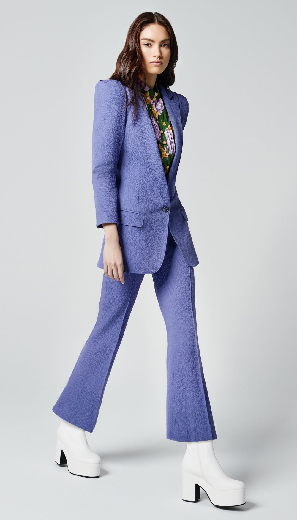 Scrunch Sleeve Longline Blazer sold by Smythe product image thumbnail 2