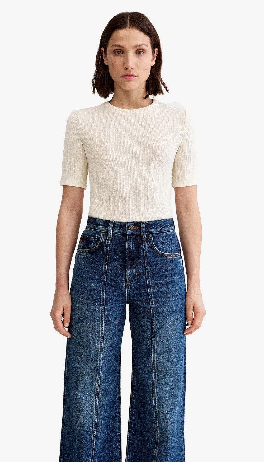 Elbow Sleeve Knit Crewneck sold by Smythe product image thumbnail 3