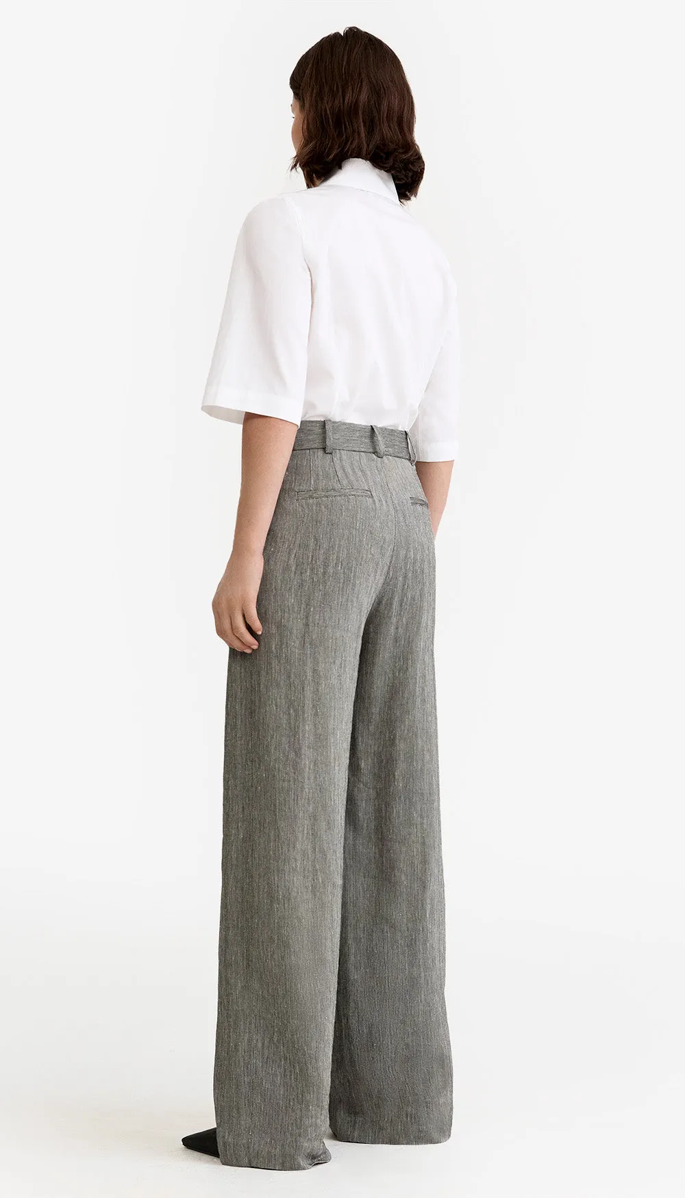 Exposed Zip Pleated Pant sold by Smythe product image thumbnail 4