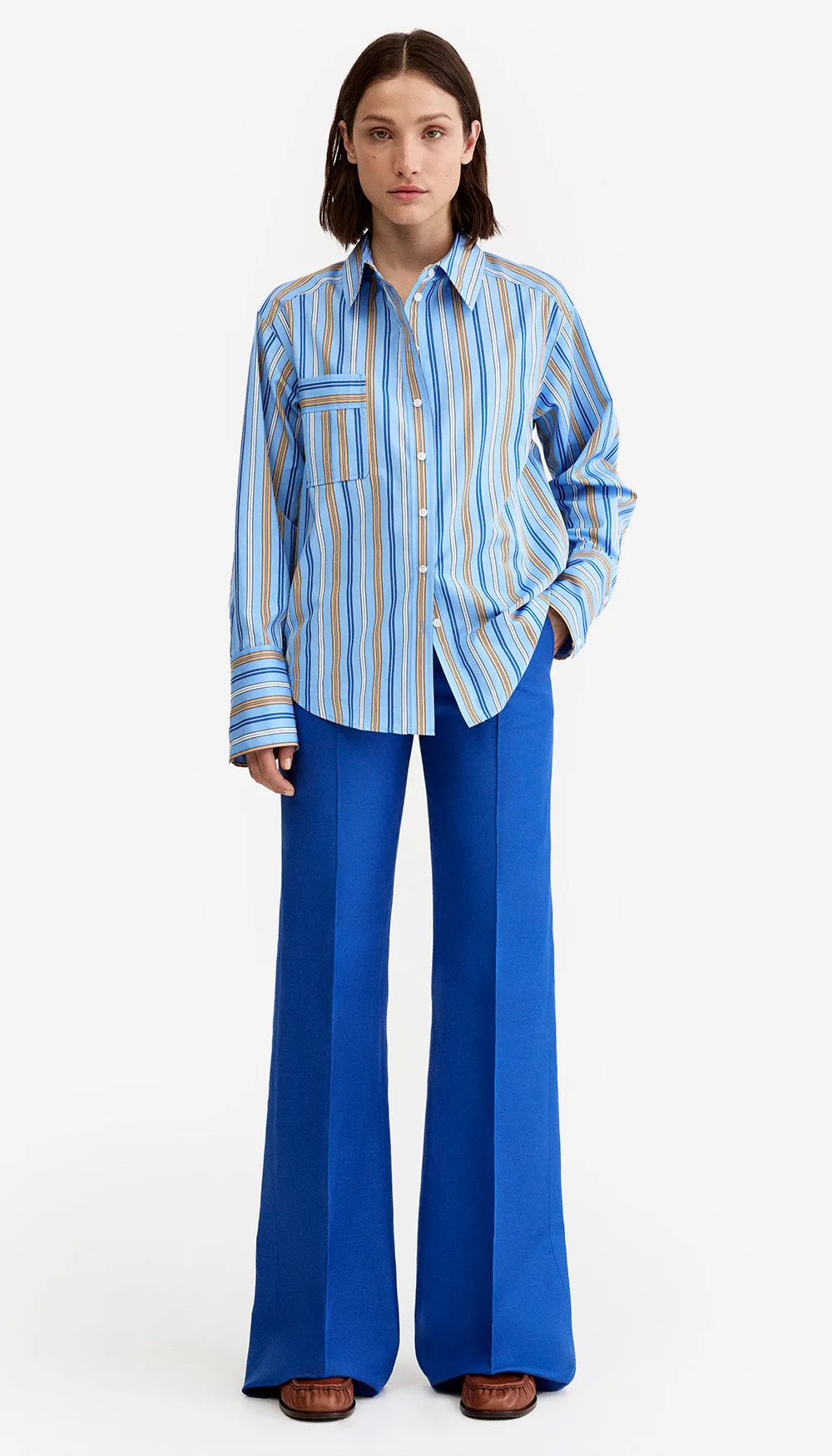 Wide Leg Pintuck Trouser sold by Smythe product image thumbnail 3