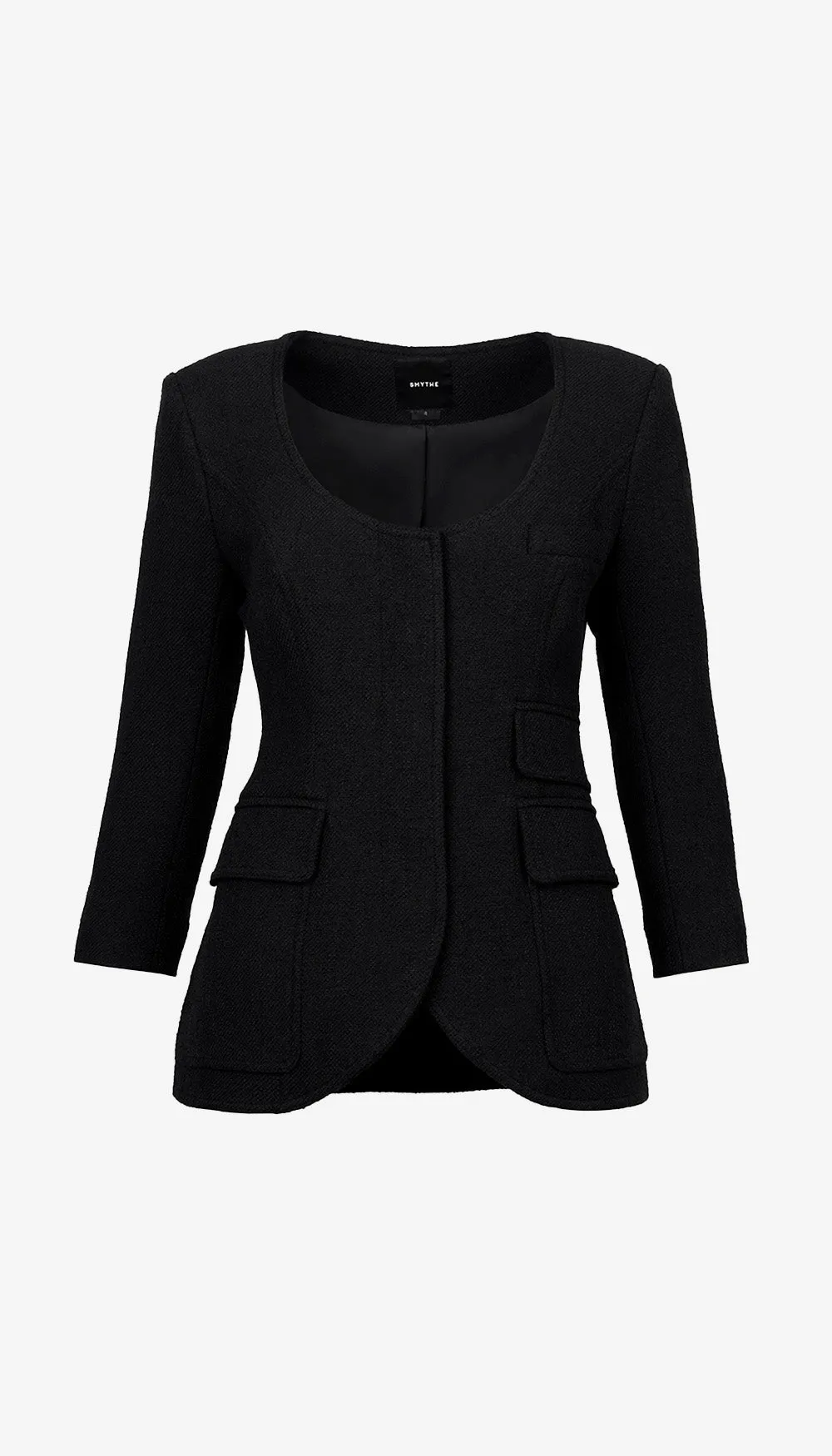 Crop Sleeve Portrait Neck Blazer sold by Smythe product image thumbnail 4