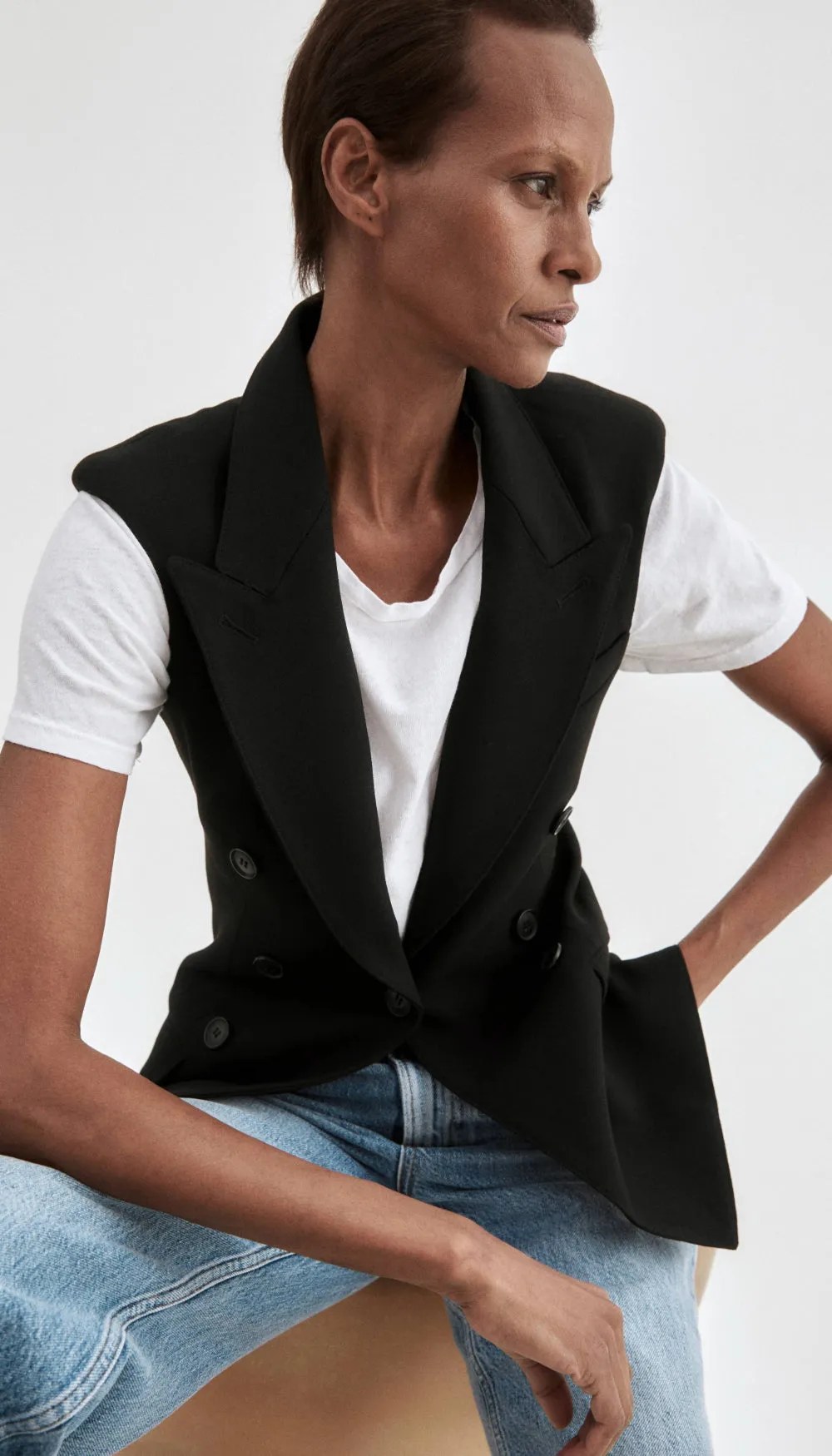 Sleeveless Not A DB Blazer sold by Smythe product image thumbnail 5