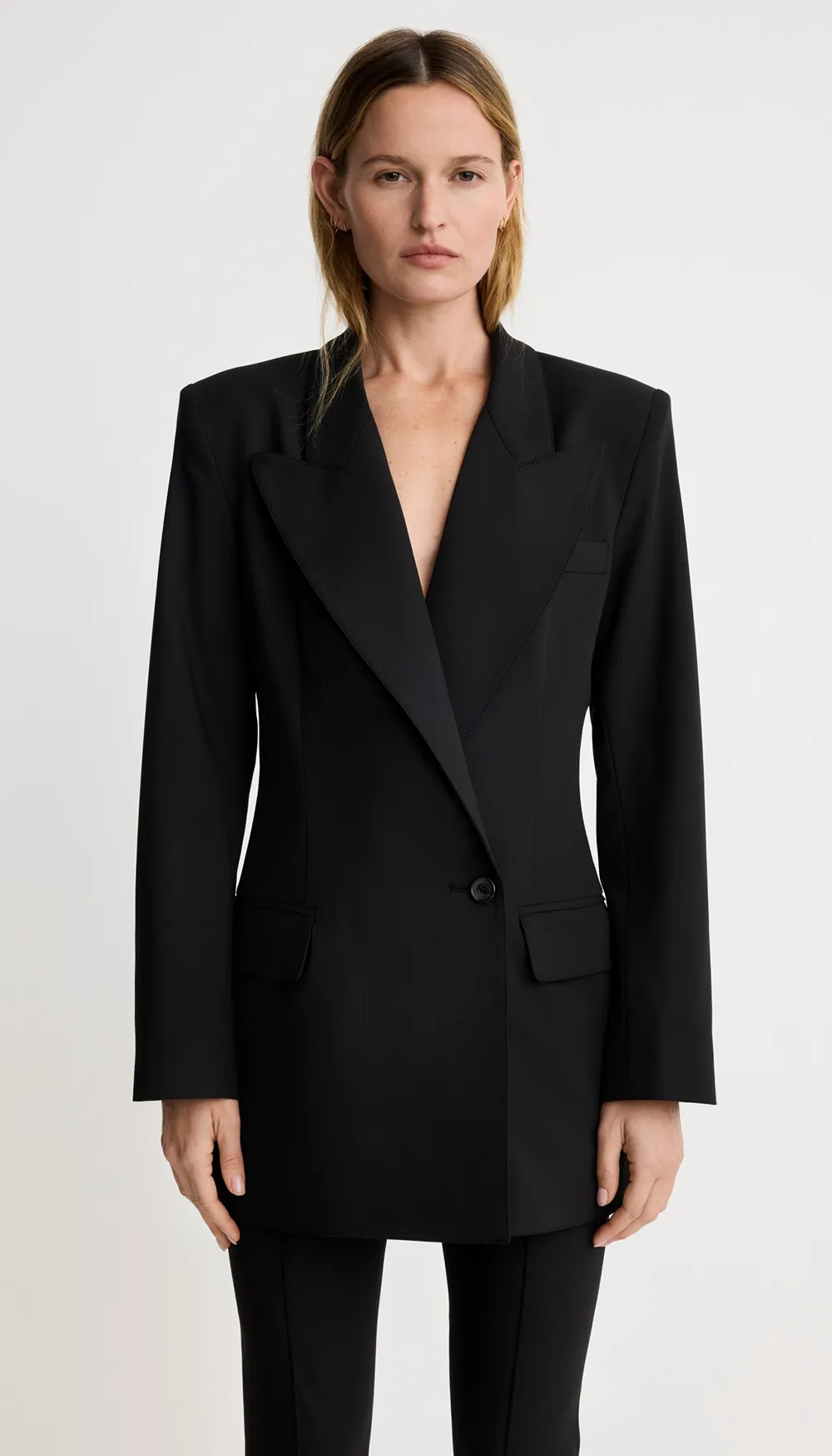 One Button Asymmetrical Blazer sold by Smythe