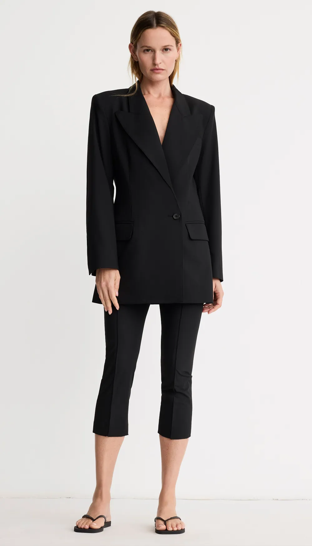 One Button Asymmetrical Blazer sold by Smythe product image thumbnail 2