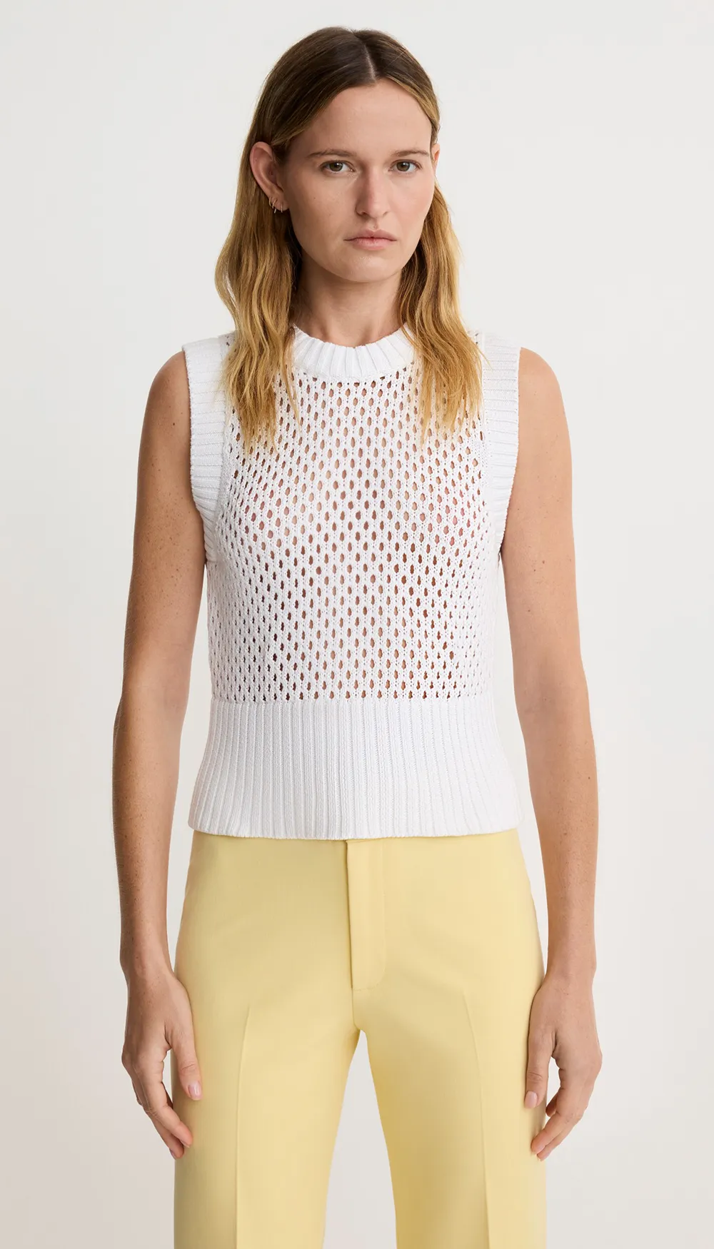 Mesh Knit Vest sold by Smythe