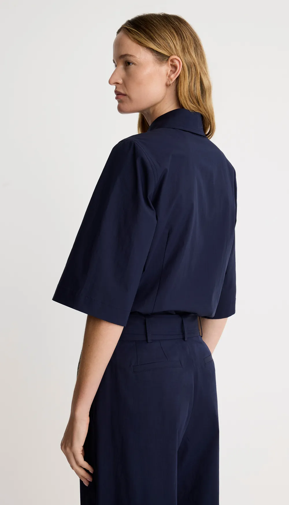 3/4 Sleeve Point Collar Shirt sold by Smythe product image thumbnail 3