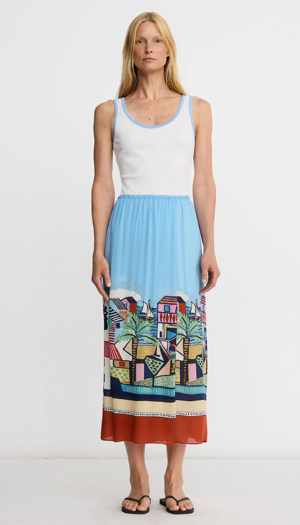 Pull On Overlay Skirt sold by Smythe