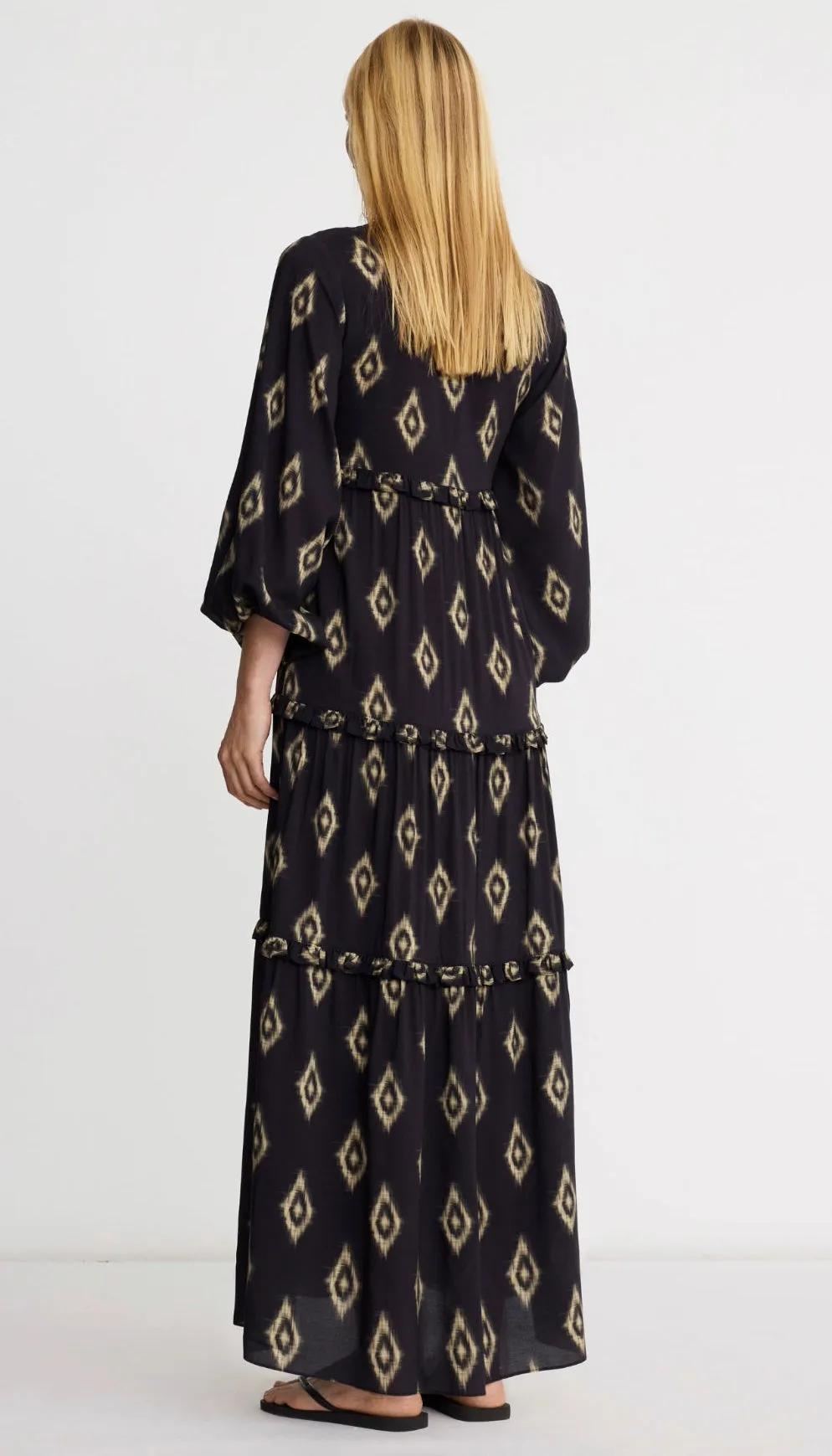 Square Neck Tiered Dress sold by Smythe product image thumbnail 2