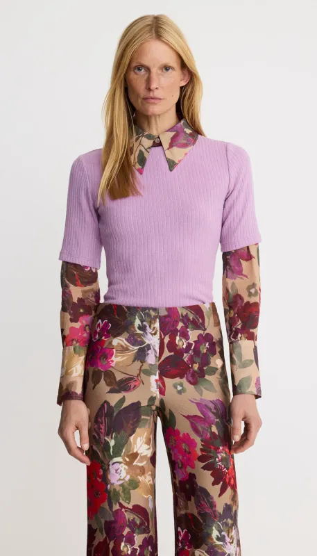 Elbow Sleeve Knit Crewneck made by Smythe
