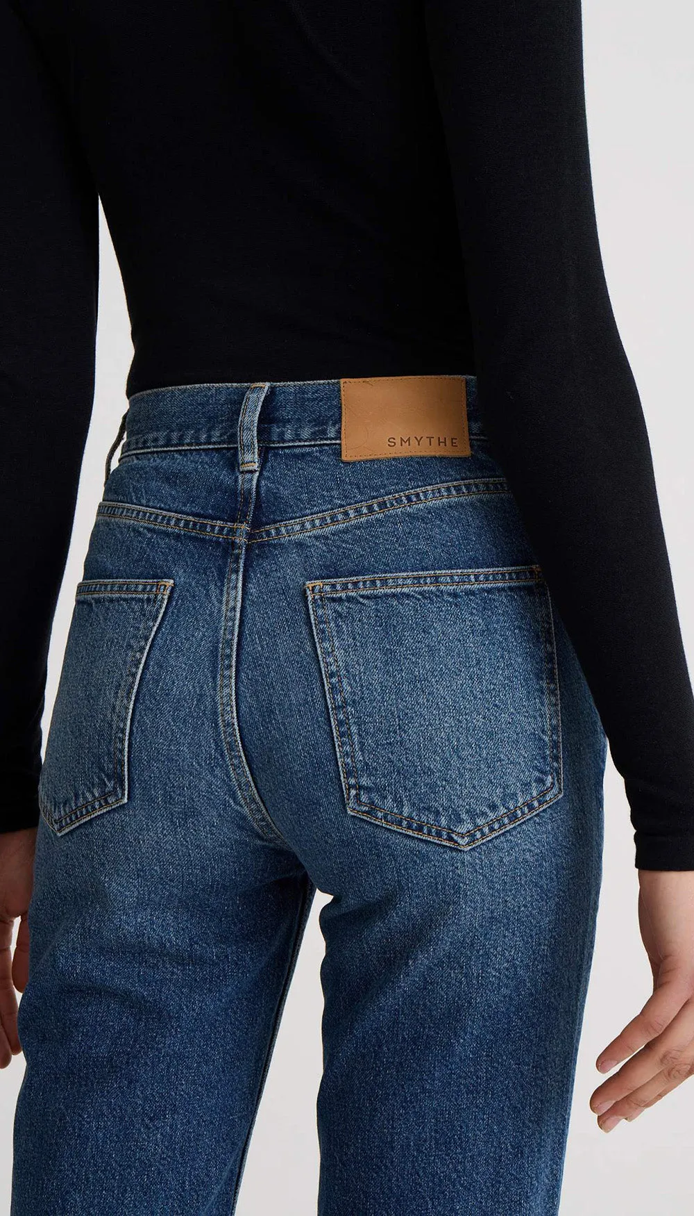 Hawk High Rise Cuffed Jean sold by Smythe product image thumbnail 3