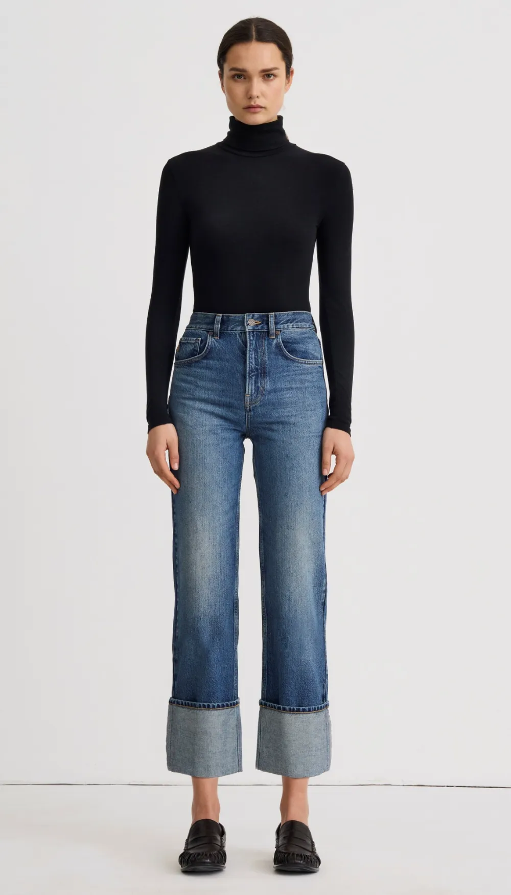 Hawk High Rise Cuffed Jean sold by Smythe