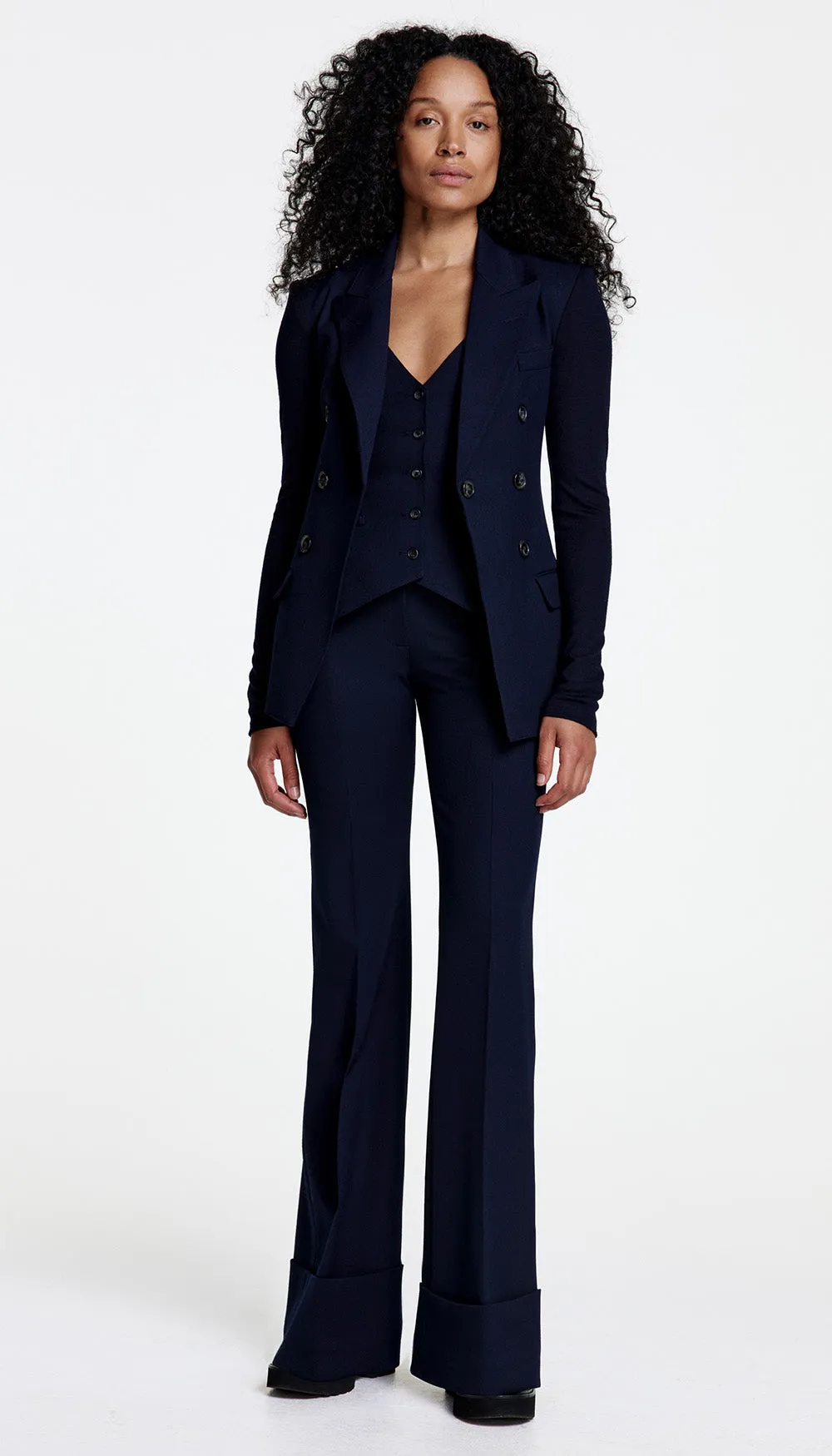 Wide Leg Cuffed Trouser sold by Smythe