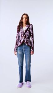 Taped Pouf Sleeve One Button Blazer sold by Smythe