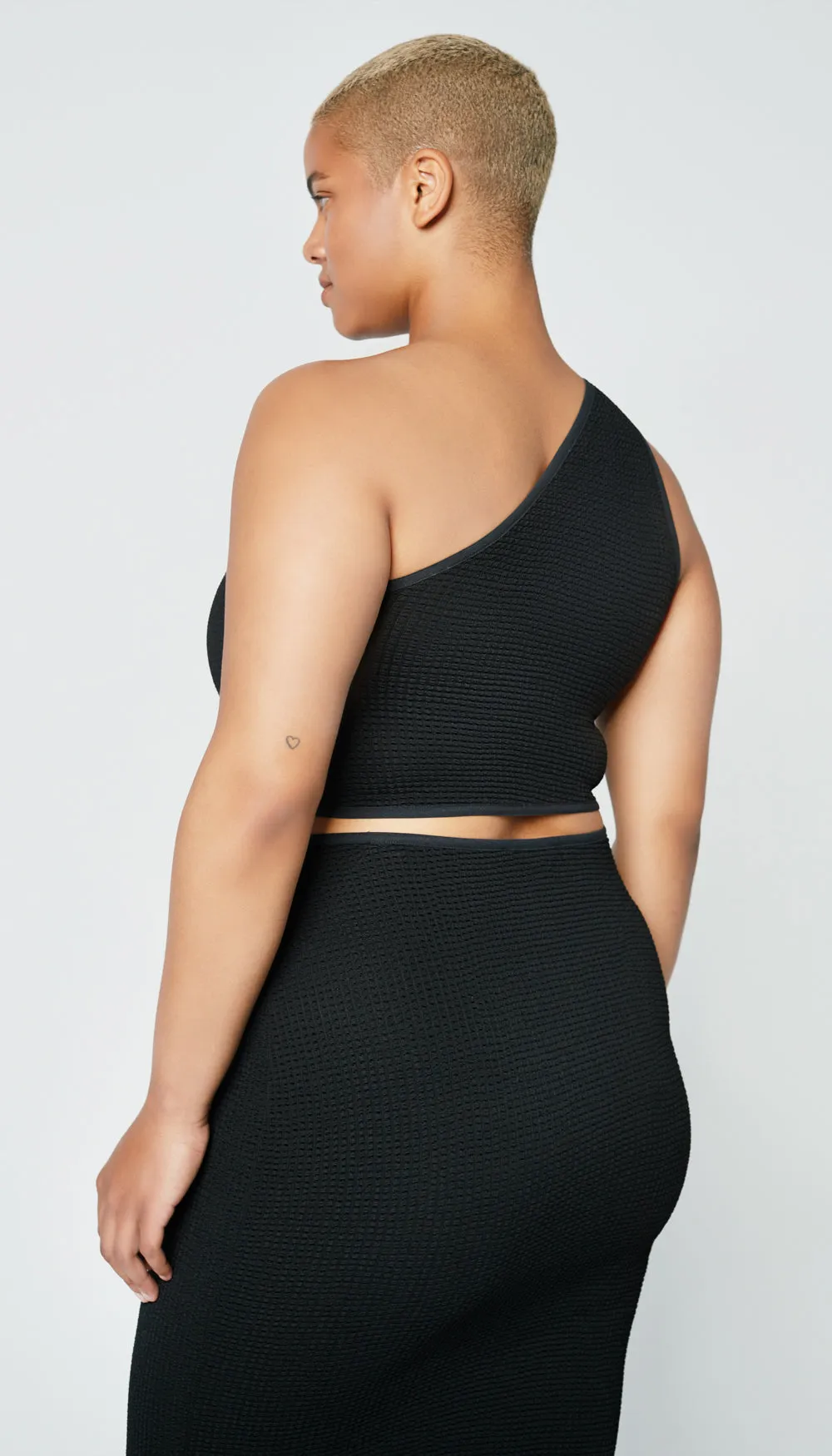 Single Shoulder Rib Tank sold by Smythe product image thumbnail 4