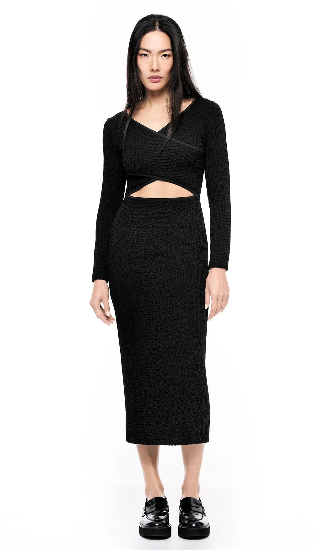 Reversible Cut Out Midi Dress sold by Smythe