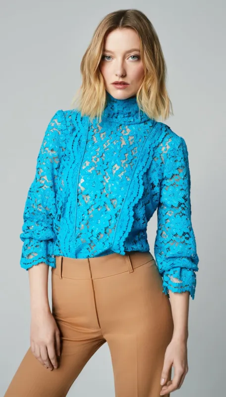 Scalloped Lace Top sold by Smythe