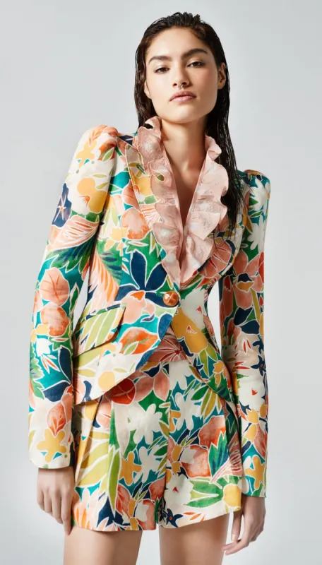 Exclusive Pouf Sleeve One Button Blazer sold by Smythe