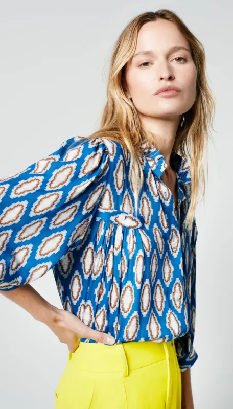 Shirred Pocket Blouse sold by Smythe