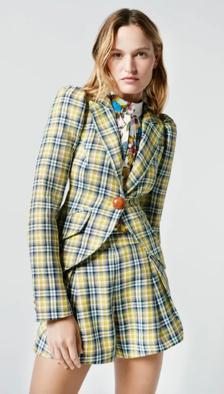 Pouf Sleeve One Button Blazer sold by Smythe