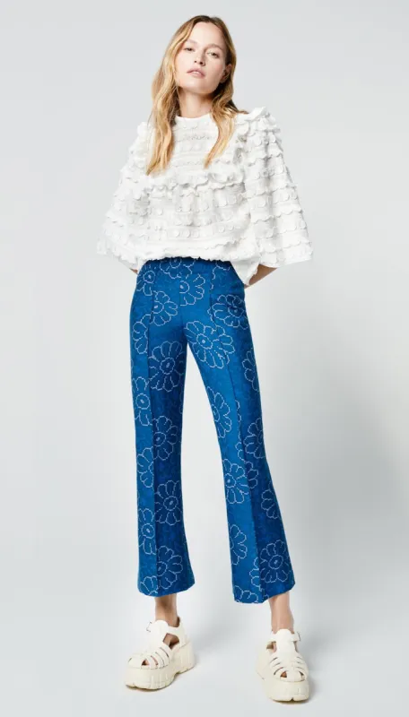 Cropped Pintuck Pant sold by Smythe