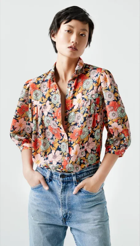 Shirred Pocket Blouse sold by Smythe