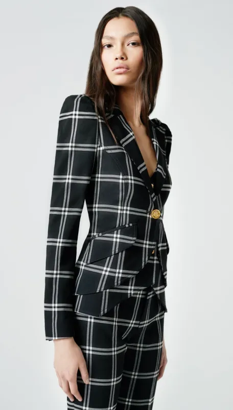 Pouf Sleeve One Button Blazer sold by Smythe