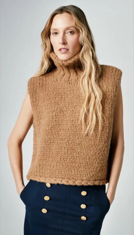 Handknit Sleeveless Turtleneck sold by Smythe