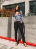 HIGH RISE BUTTON FLY COATED SKINNY JEANS - BLACK sold by Sneak Peek