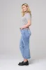 HIGH RISE CROPPED STRAIGHT JEANS - PLUS sold by Sneak Peek