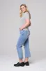 HIGH RISE CROPPED STRAIGHT JEANS - PLUS sold by Sneak Peek