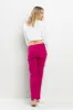HIGH RISE RAW CUT STRAIGHT JEANS - VIVA MAGENTA sold by Sneak Peek