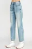 HIGH RISE THIGH-FADED STRAIGHT CROPPED JEANS - LIGHT VINTAGE sold by Sneak Peek