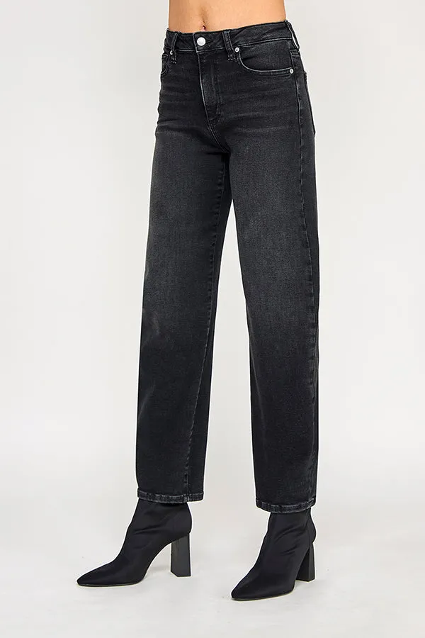 BARRYMORE - HIGH RISE BARREL JEANS IN WASHED BLACK sold by Sneak Peek product image thumbnail 3