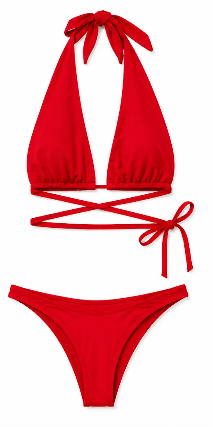BIKINI ISCHIA - Wide Triangle Halter Set sold by So De Mel product image thumbnail 3