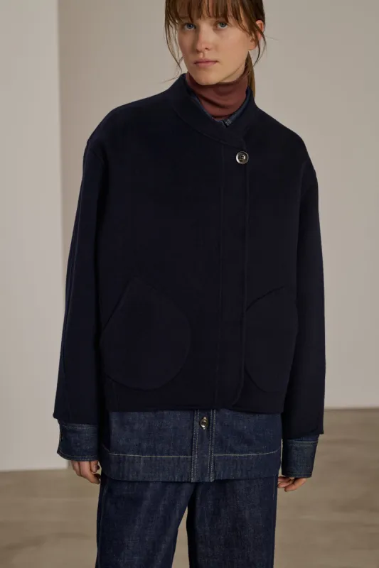 MANTEAU WINDSOR NAVY sold by soeur