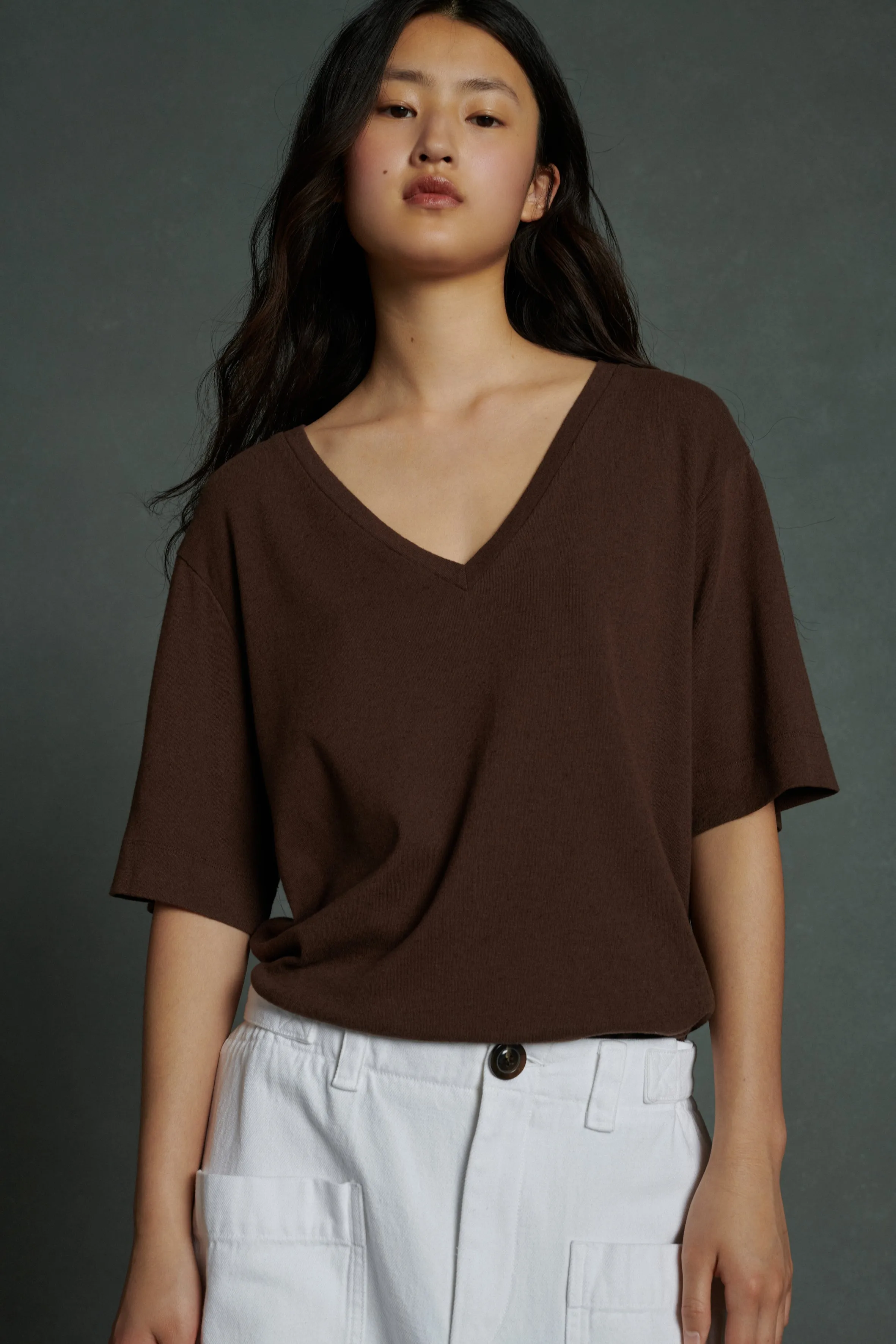 TEE-SHIRT ALICIA MARRON sold by soeur