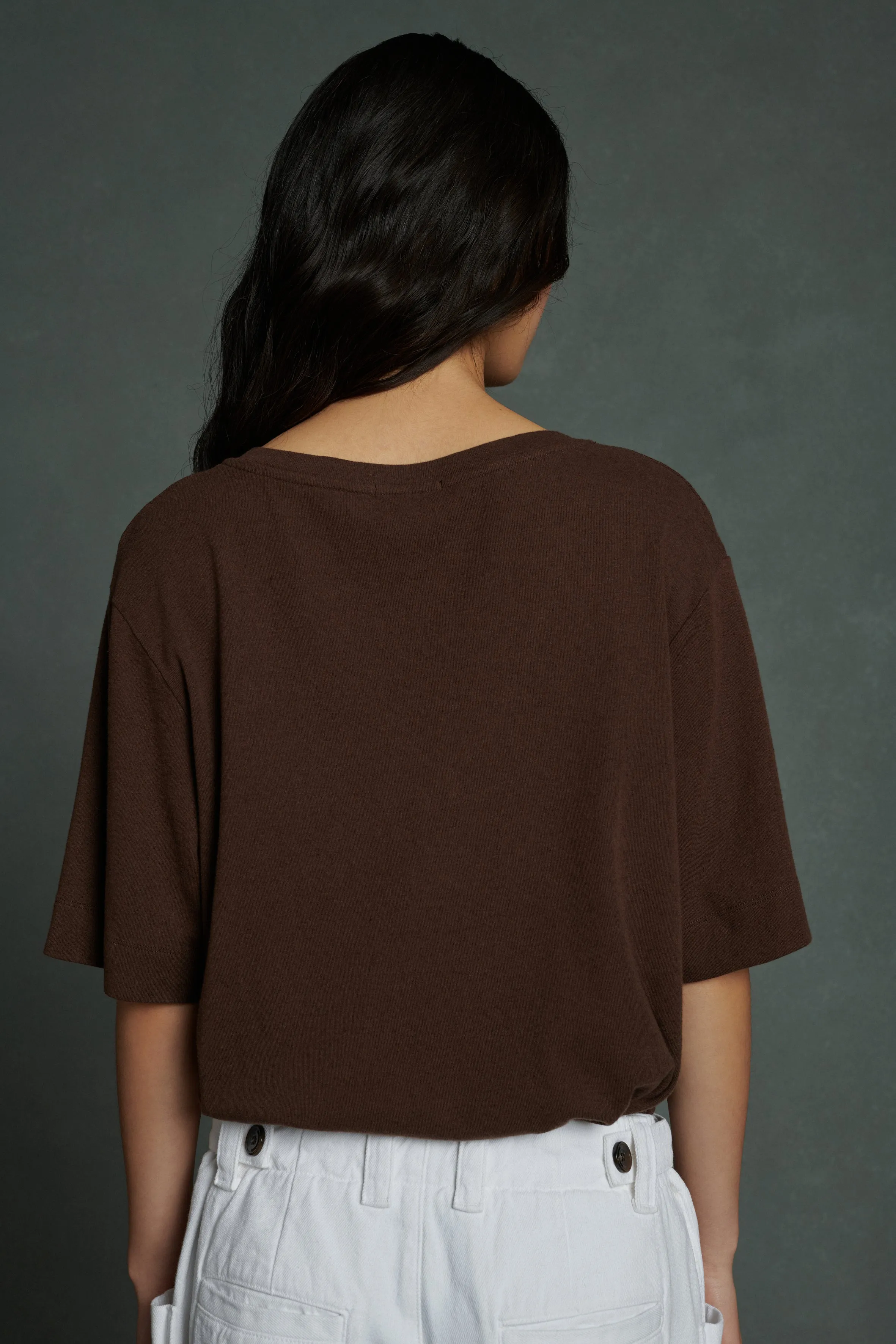 TEE-SHIRT ALICIA MARRON sold by soeur product image thumbnail 2