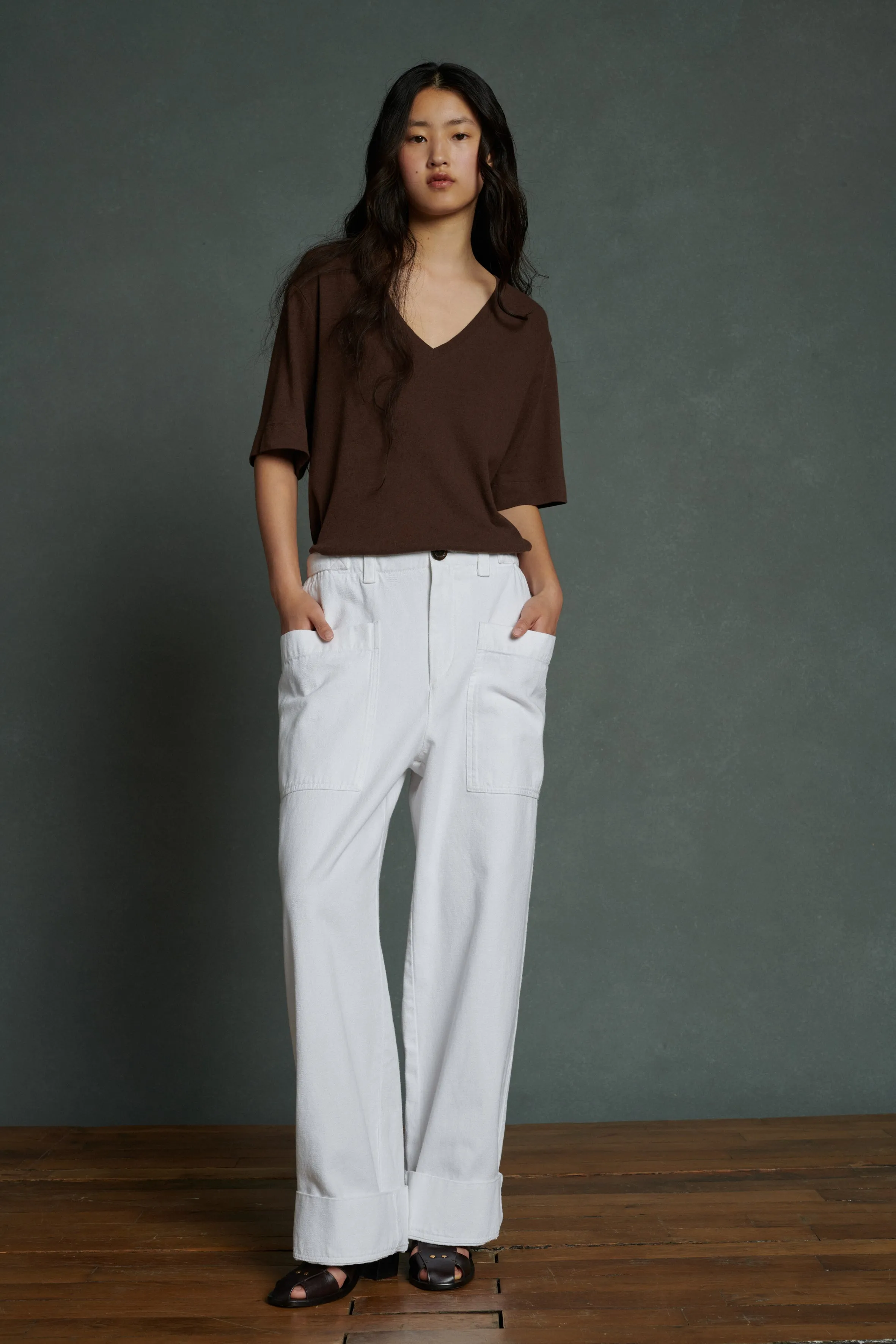 TEE-SHIRT ALICIA MARRON sold by soeur product image thumbnail 3