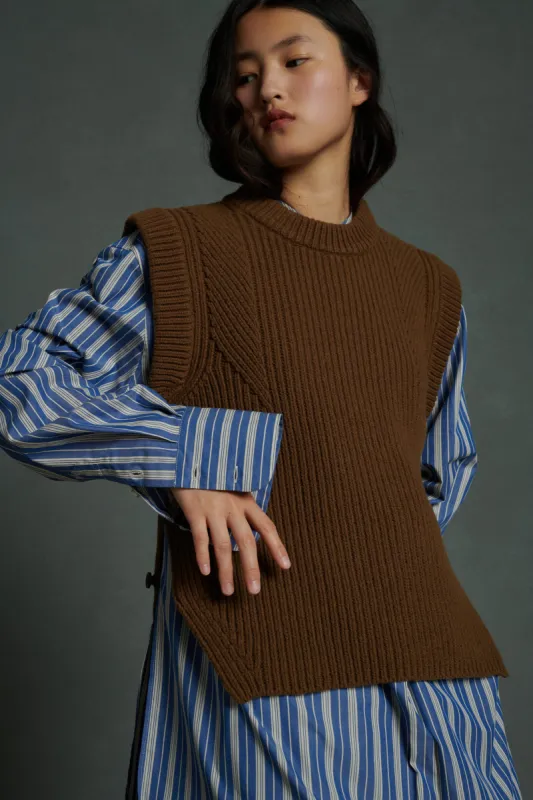 PULL ALKY MARRON made by soeur