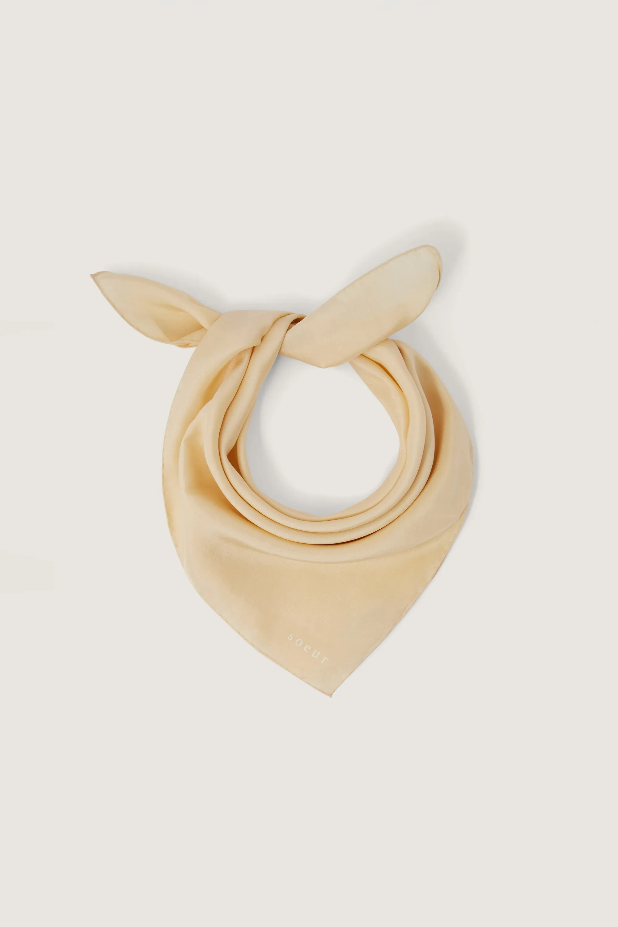 FOULARD SQUARE ECRU sold by soeur