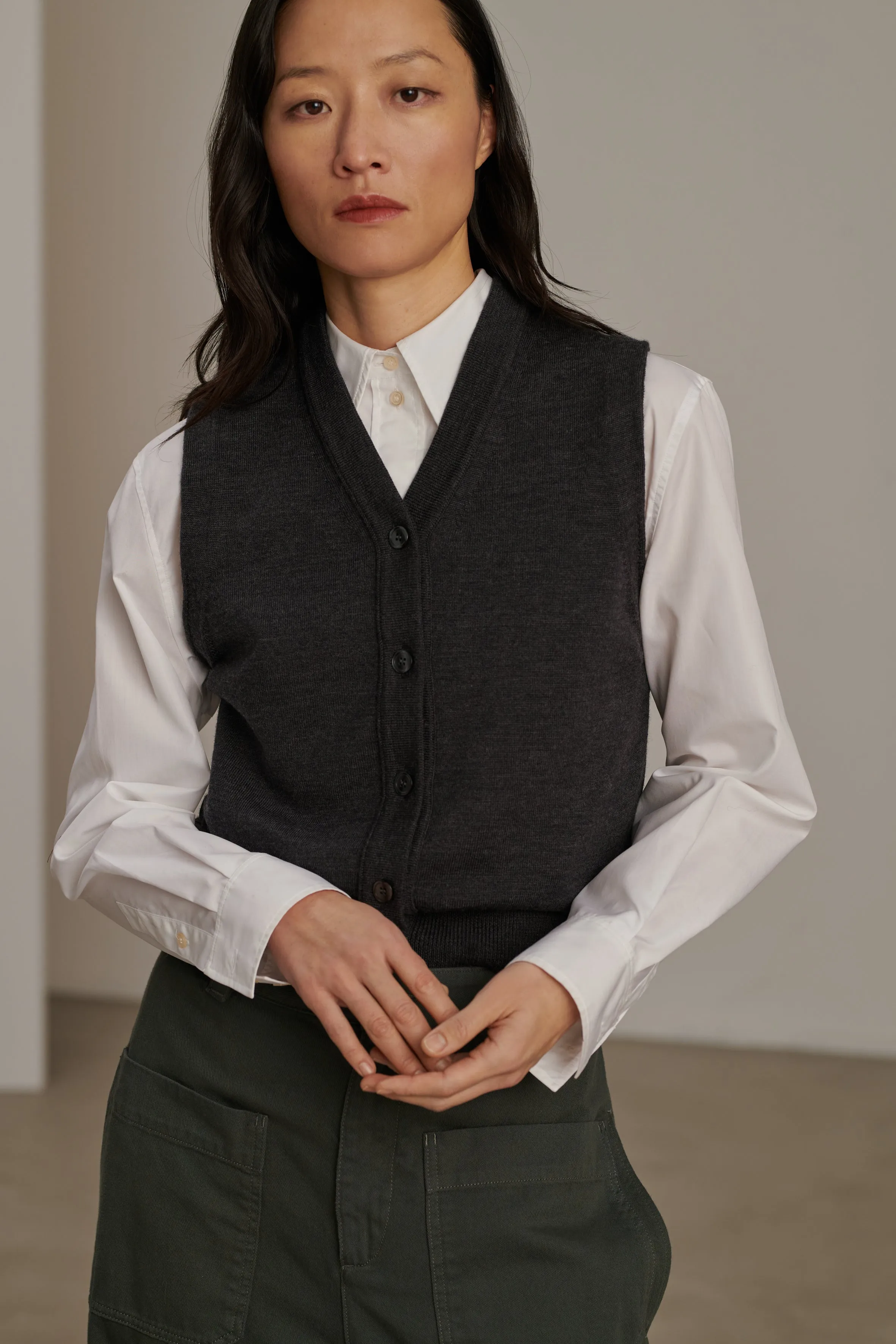 CARDIGAN CHIARA GRIS sold by soeur