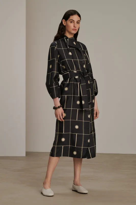 ワンピース OSSOLA SILK MIDI DRESS Ossola silk midi dress | Parallel