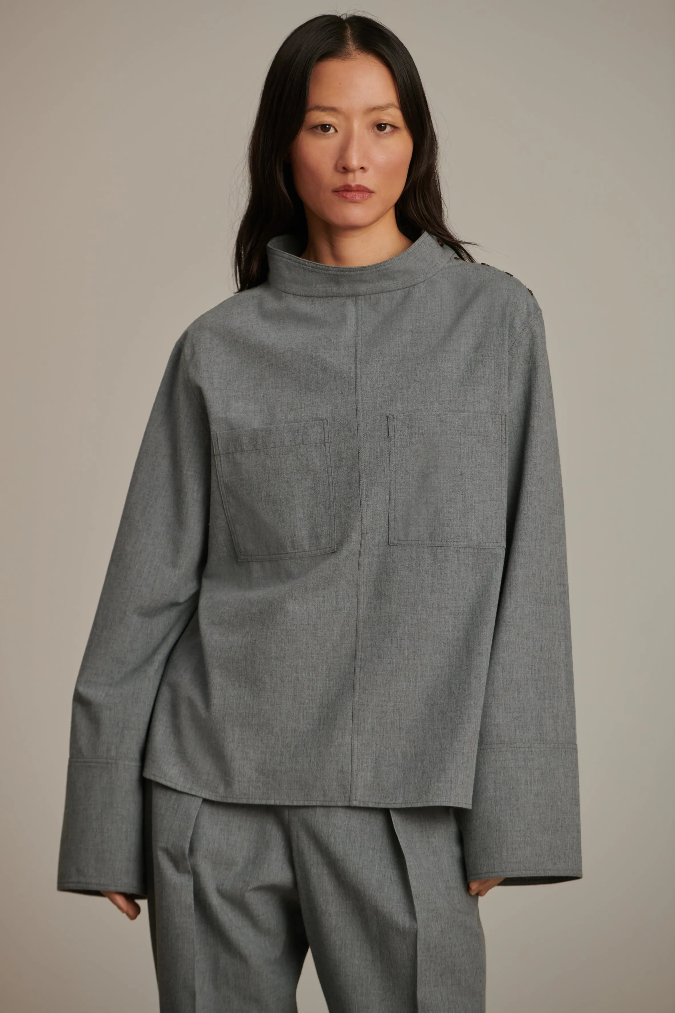 CHEMISE CANNES GRISE sold by soeur