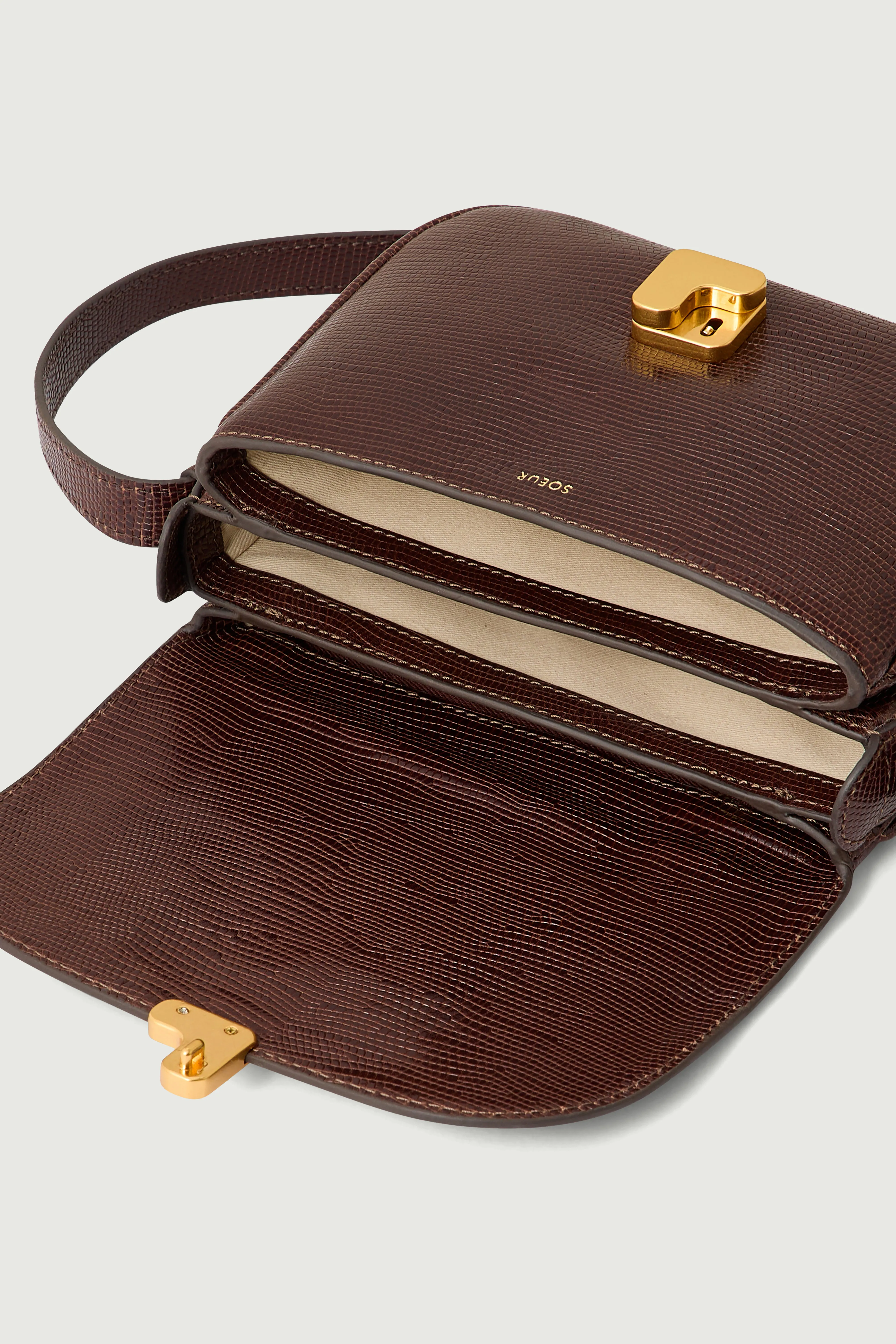 SAC BELLISSIMA MINI MARRON LÉZARD sold by soeur product image thumbnail 5